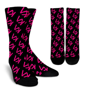 VK Pink Logo Socks, Socks, Vagabond Klothing Ko.- Vagabond Klothing Ko.