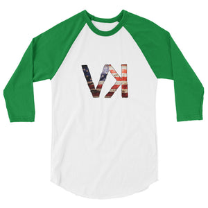 VK Flag 3/4 shirt, Mens T-Shirt, Vagabond Klothing Ko.- Vagabond Klothing Ko.