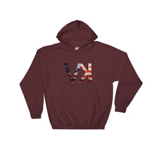 VK American Flag Hooded Sweatshirt, Hoodie, Vagabond Klothing Ko.- Vagabond Klothing Ko.