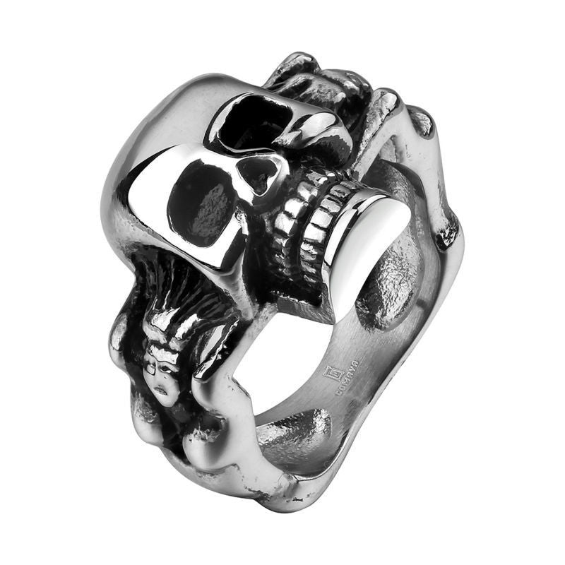 Skull ring 316L stainless steel ring, Jewelry, Vagabond Klothing Ko.- Vagabond Klothing Ko.