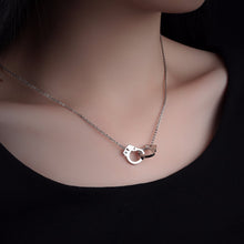 Handcuff Crystal Jewelry Pendant Silver, Rose Gold Color, Stainless Steel, Jewelry, Vagabond Klothing Ko.- Vagabond Klothing Ko.