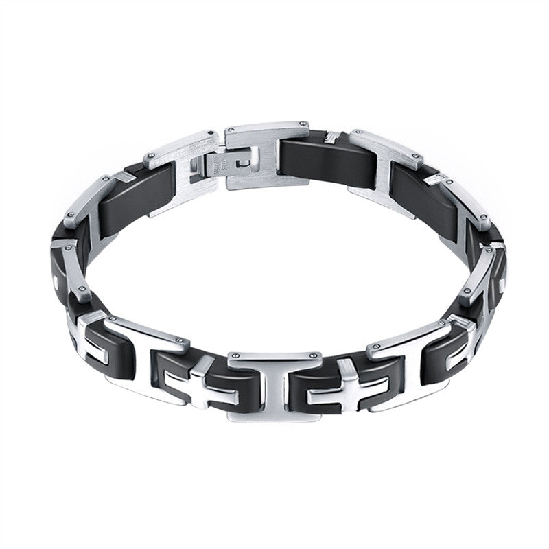 Men's & Women's New Style Stainless Steel Unique Silver Bracelet